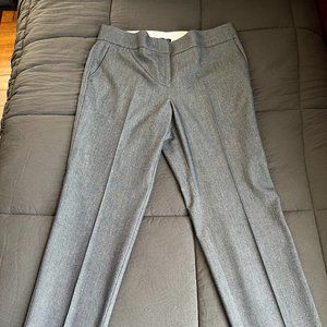 Loft: Marisa fit. Ankle pants. Blue/Slate (two-tone tweed). Size 8